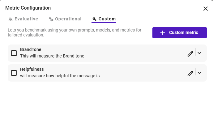 Defining Custom Metrics (LLM-as-a-Judge)